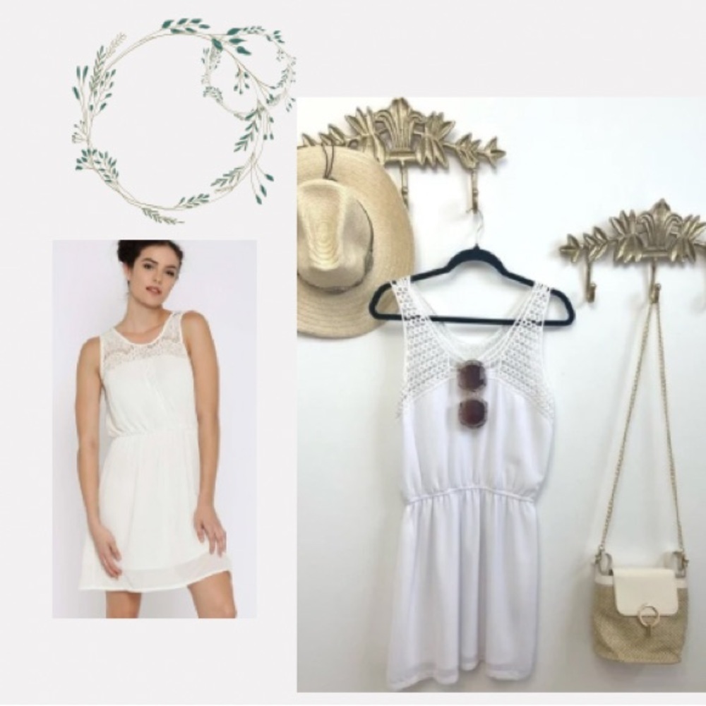🌊DEX white crochet summer dress - Picture 2 of 7
